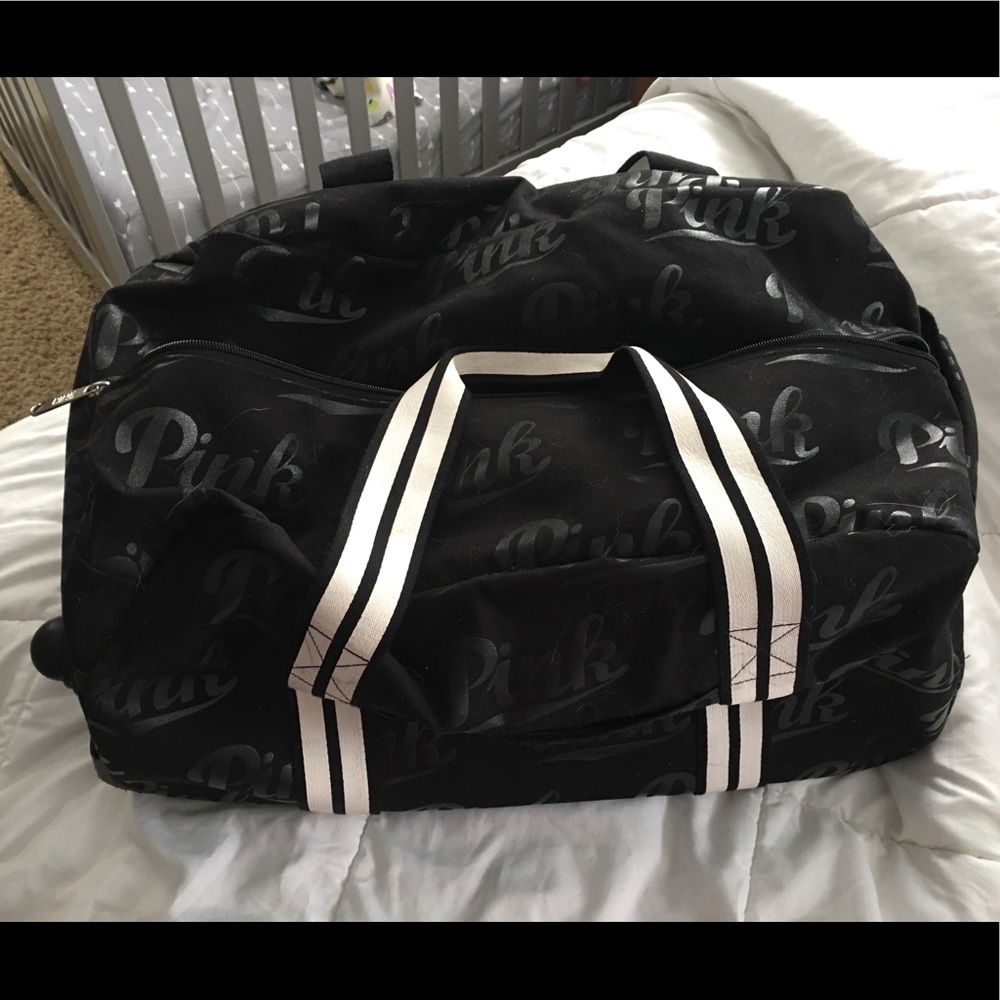 Victoria’s Secret PINK Rolling Duffle Bag Luggage